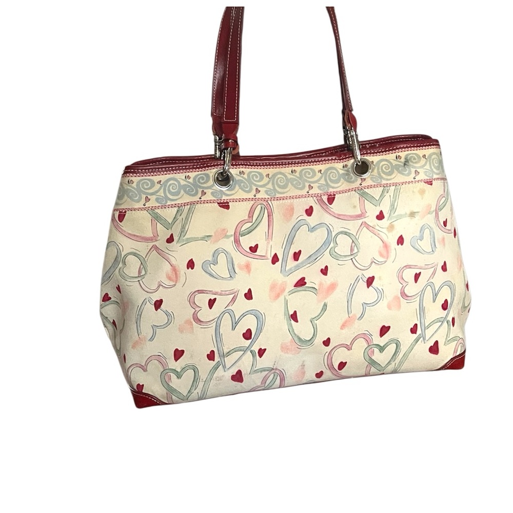 Brighton Lilly Sharon Coated Canvas Tote or Shoulder Handbag. - Picture 2 of 11